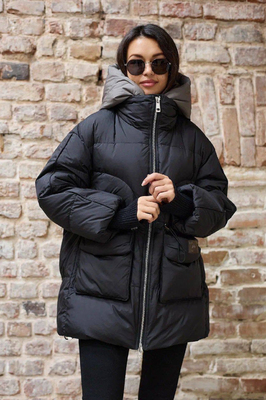 Пуховая зимняя куртка pang million с манишкой