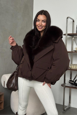 Брендовый женский пуховик на зиму 2026