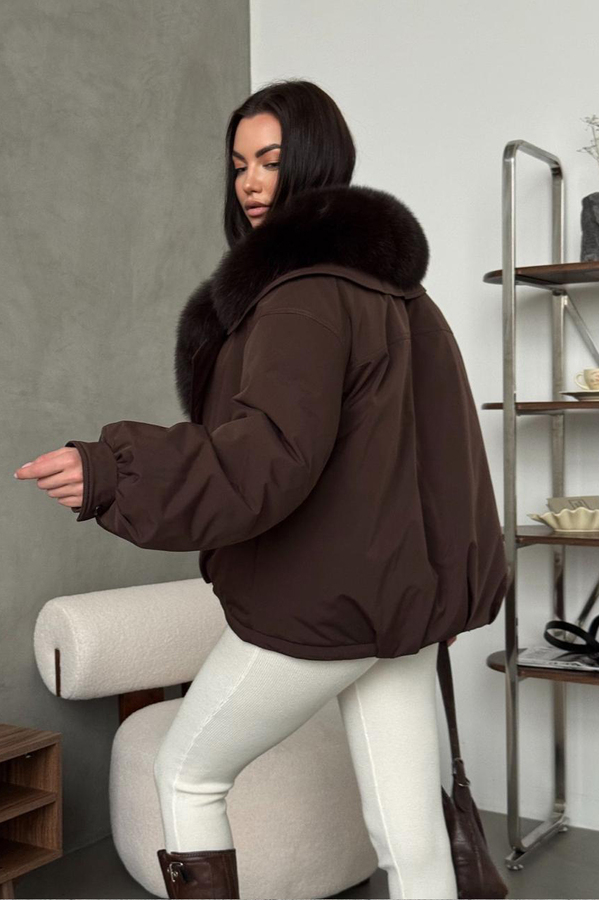 Брендовый женский пуховик на зиму 2026