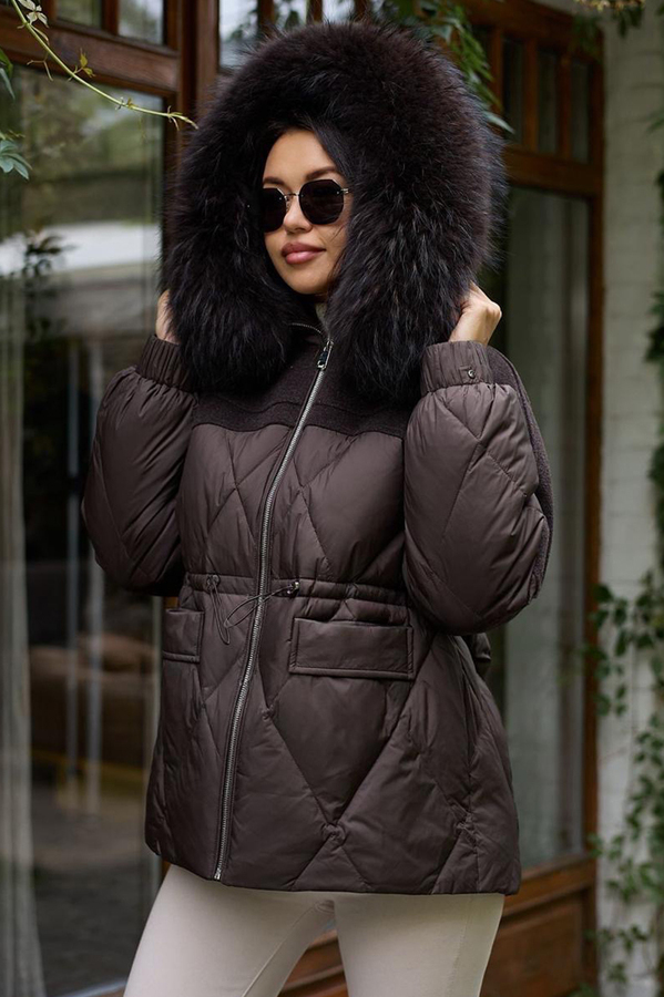 Зимний пуховик Btn Button с шерстью